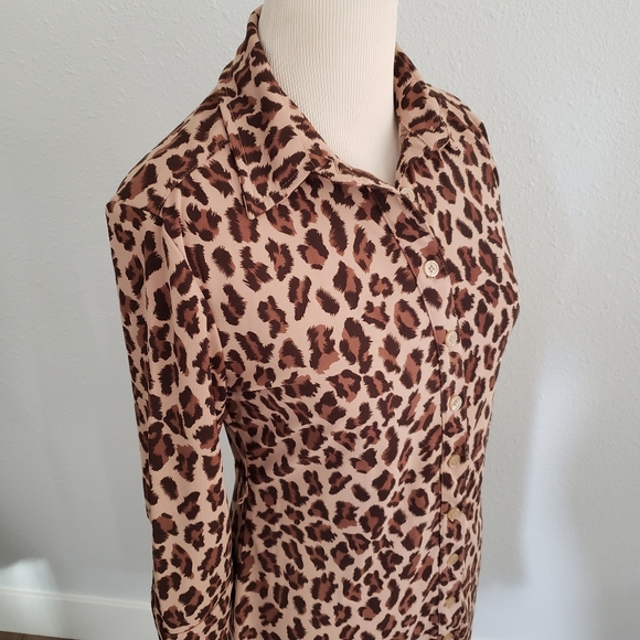 Vintage 90s / Y2K Leopard Print Dress - Picture 8 of 12